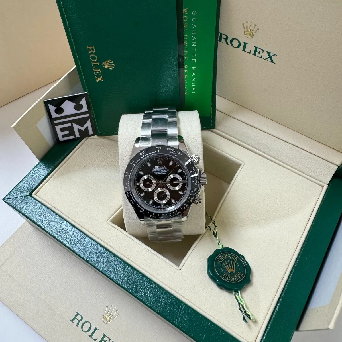 Rolex Daytona 126500 – Stainless Steel 904L – Black Dial